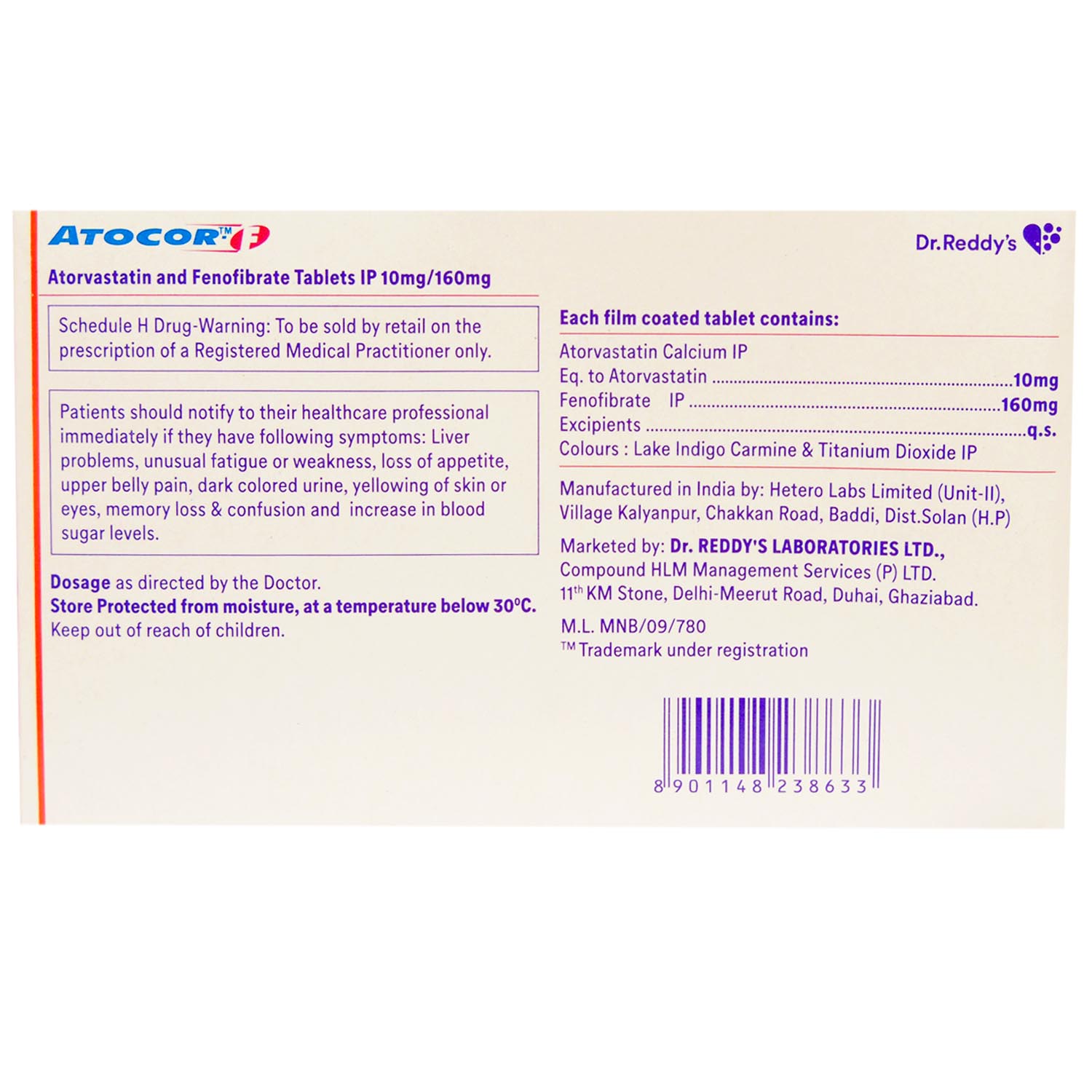 Atocor-F Tablet 15's, Pack of 15 TABLETS Atocor-F Tablet 15's, Pack of 15 TABLETS