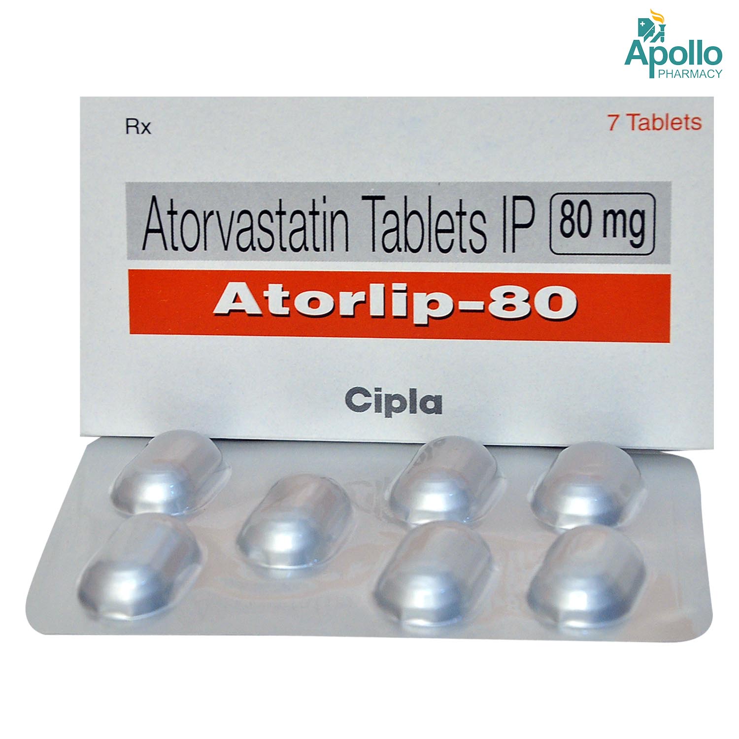 Atorlip-80 Tablet 7's, Pack of 7 TabletS Atorlip-80 Tablet 7's, Pack of 7 TabletS