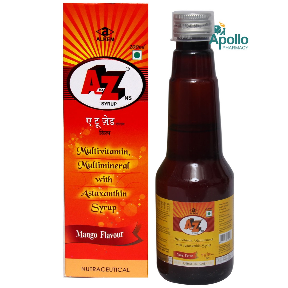 A To Z NS Mango Syrup 200 ml, Pack of 1