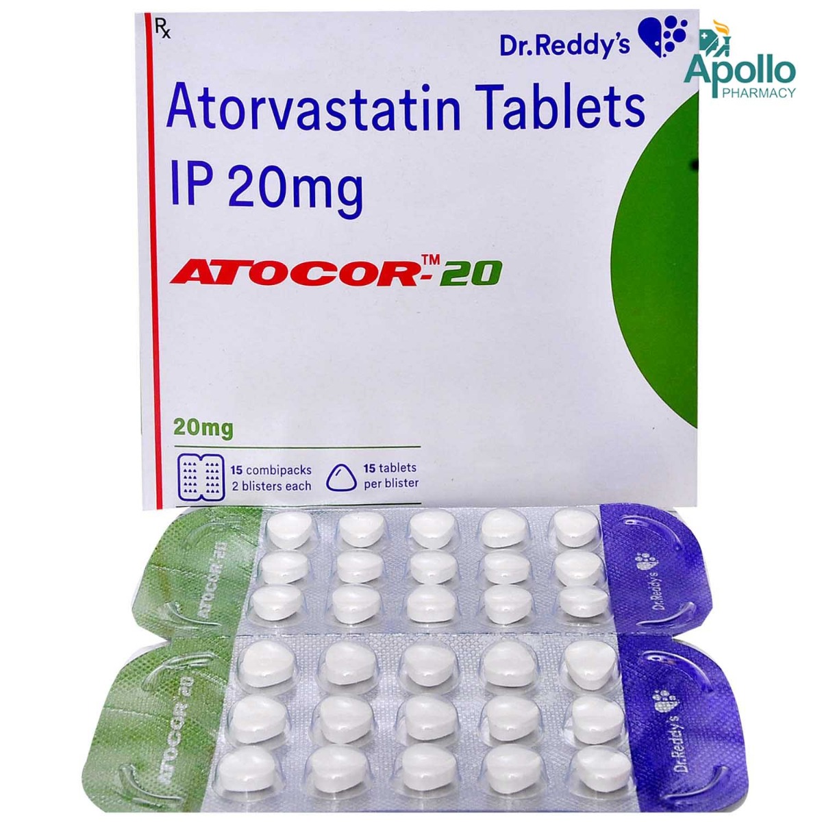 Atocor-20 Tablet 15's, Pack of 15 TABLETS Atocor-20 Tablet 15's, Pack of 15 TABLETS