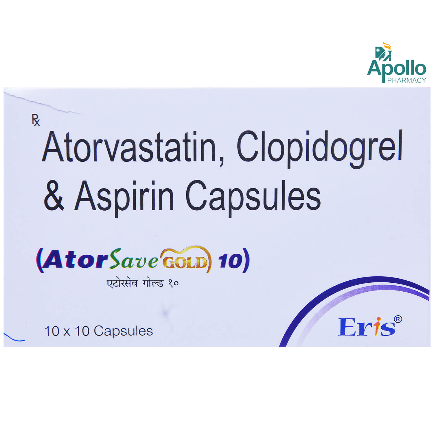 Atorsave Gold 10 Capsule 10's, Pack of 10 CAPSULES Atorsave Gold 10 Capsule 10's, Pack of 10 CAPSULES