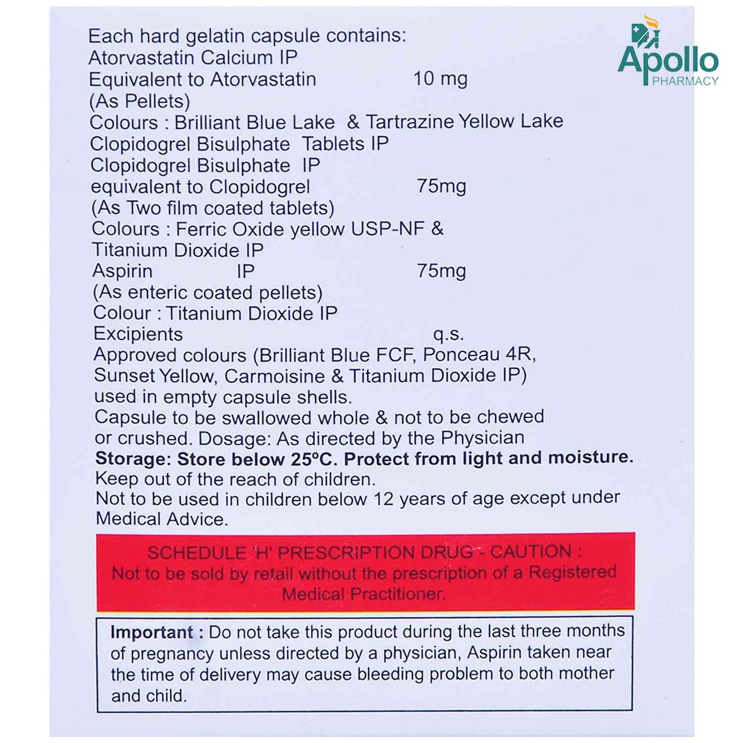 Atorsave Gold 10 Capsule 10's, Pack of 10 CAPSULES Atorsave Gold 10 Capsule 10's, Pack of 10 CAPSULES