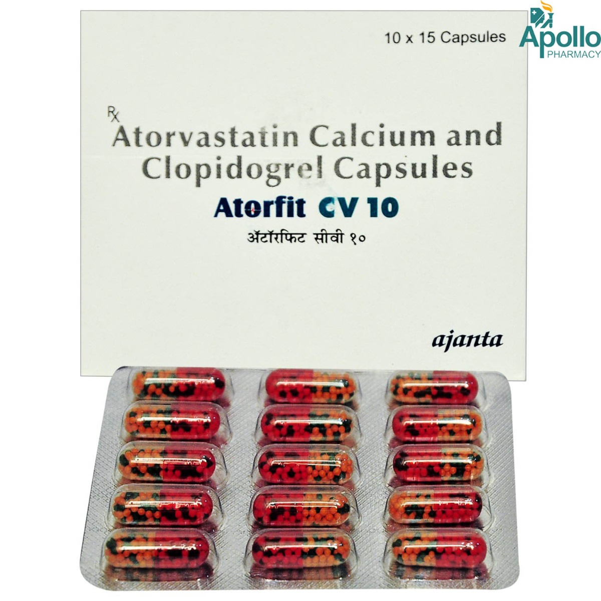 Atorfit CV 10 Capsule 15's, Pack of 15 CAPSULES Atorfit CV 10 Capsule 15's, Pack of 15 CAPSULES