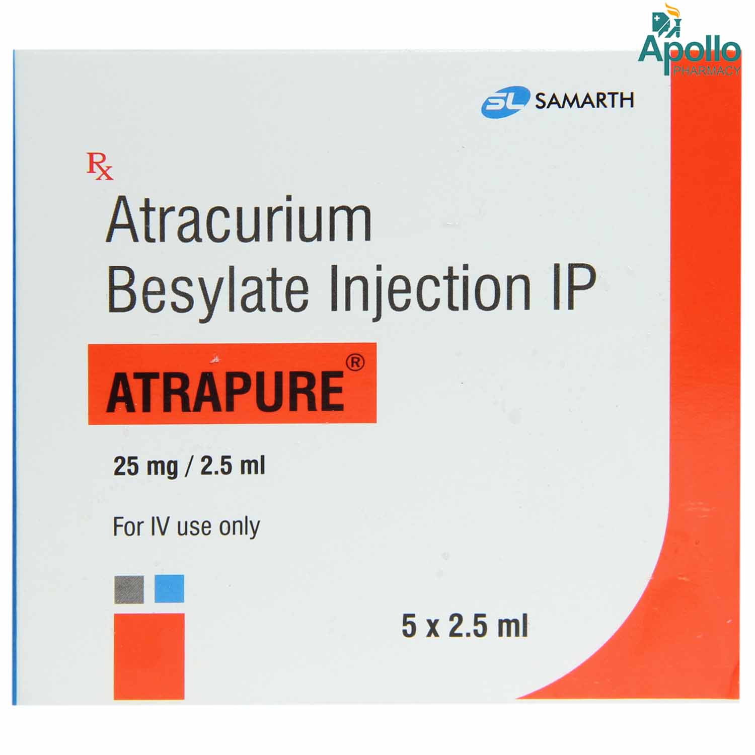 Buy Atrapure 25 mg Injection 2.5 ml Online