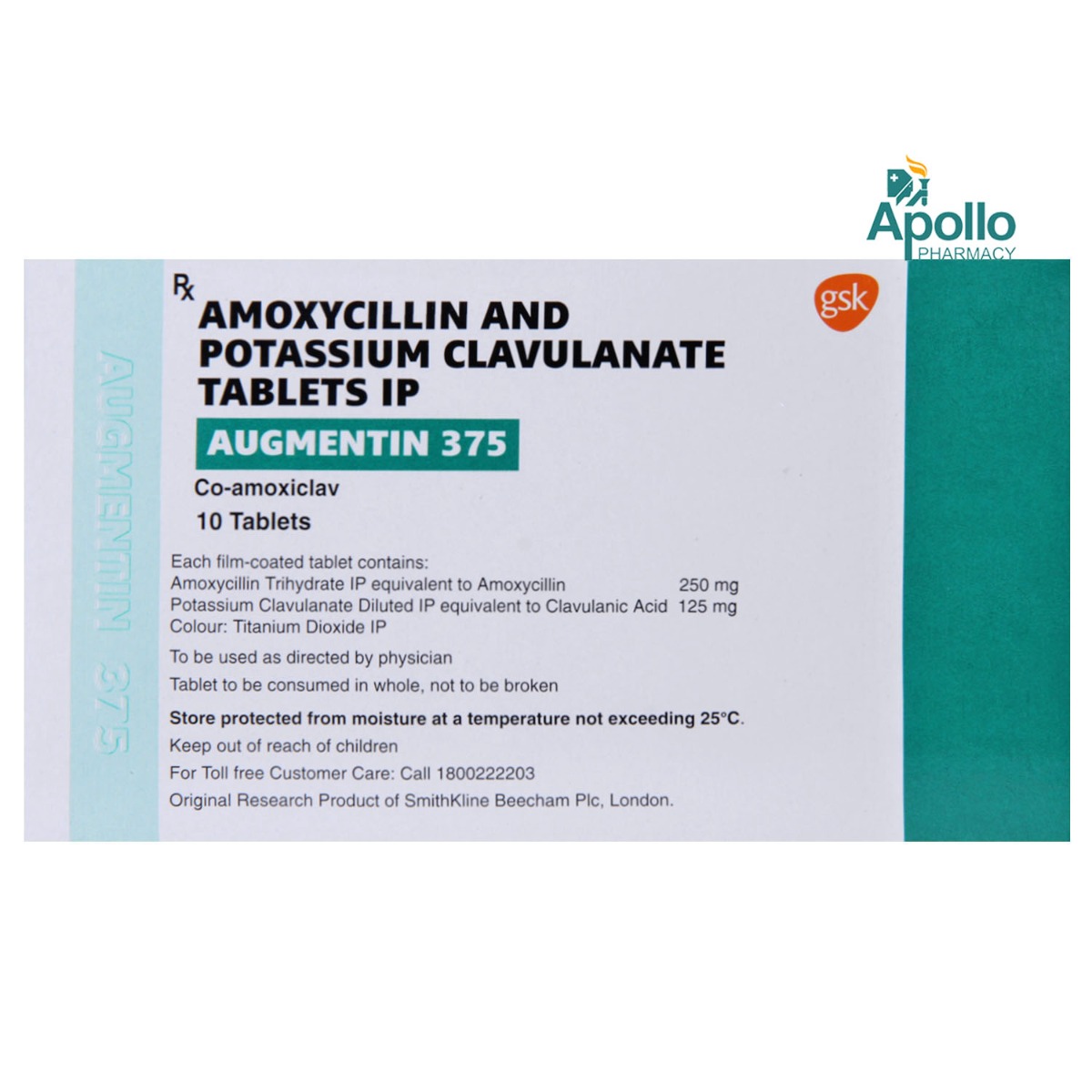 Buy Augmentin 375 Tablet 10's Online