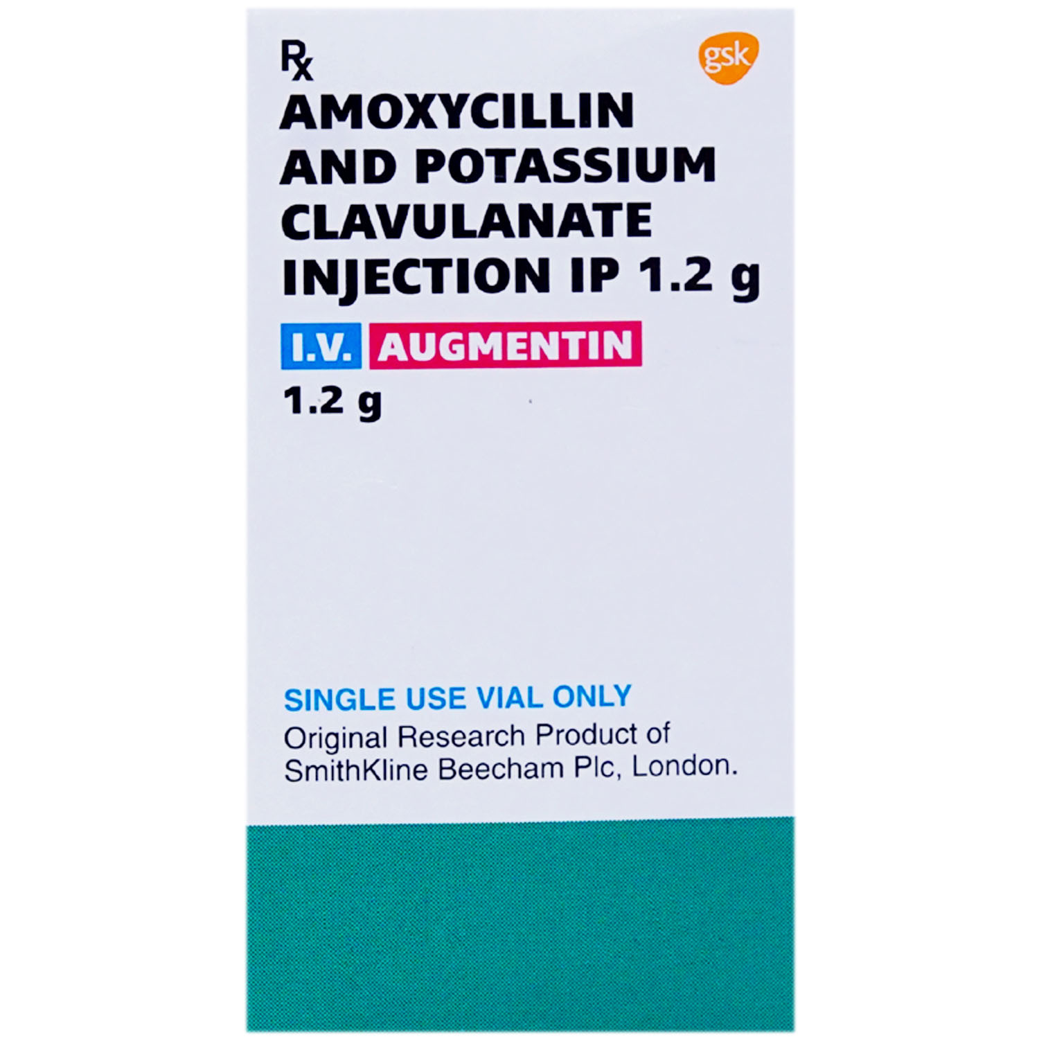 Augmentin 1.2 gm Injection 1's, Pack of 1 INJECTION Augmentin 1.2 gm Injection 1's, Pack of 1 INJECTION