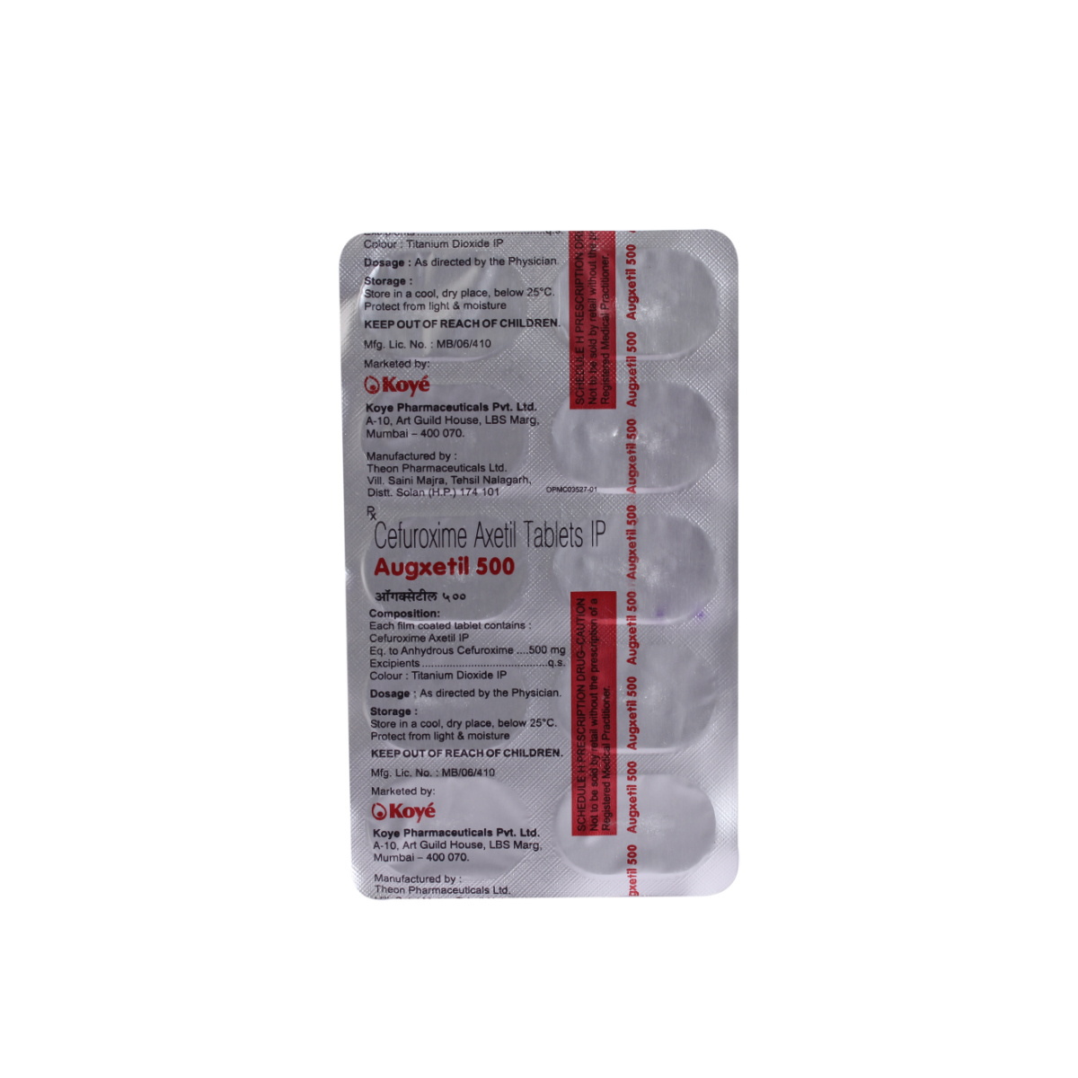 Augxetil 500 Tablet 10's, Pack of 10 TabletS Augxetil 500 Tablet 10's, Pack of 10 TabletS