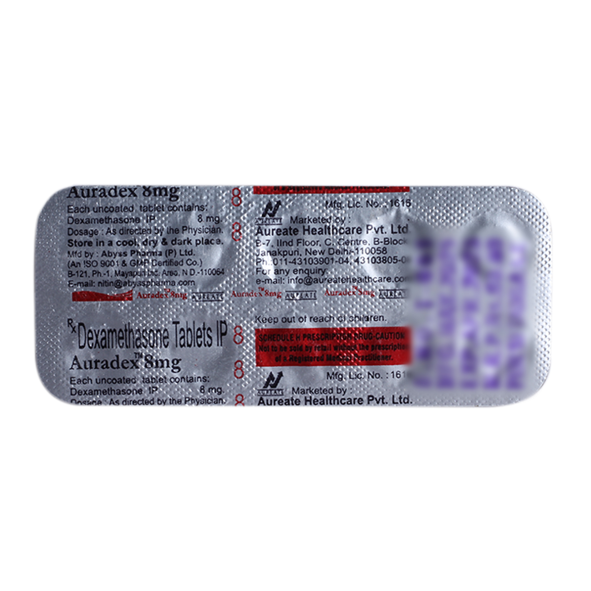 Buy Auradex 8 mg Tablet 10's Online
