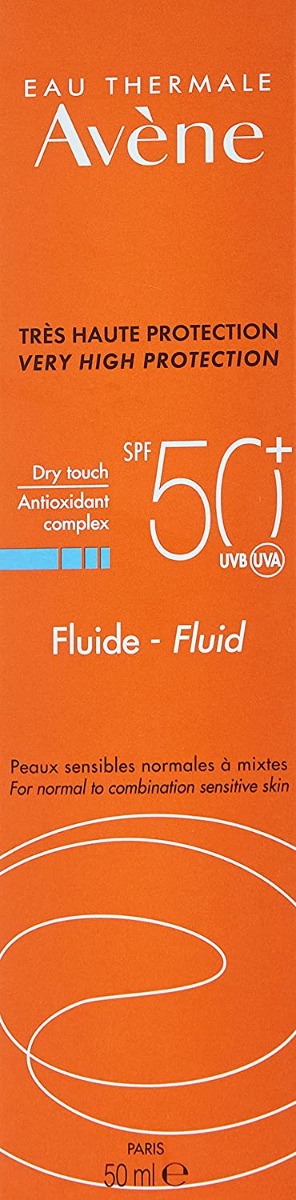 Avene Very High Protection SPF 50+ Sunscreen Fluid, 50 ml, Pack of 1 Avene Very High Protection SPF 50+ Sunscreen Fluid, 50 ml, Pack of 1
