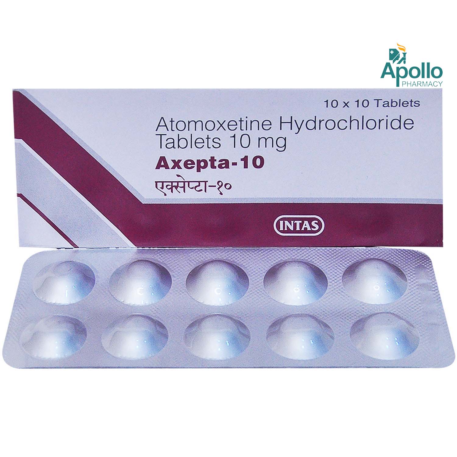 Axepta 10 Tablet 10's, Pack of 10 TABLETS Axepta 10 Tablet 10's, Pack of 10 TABLETS