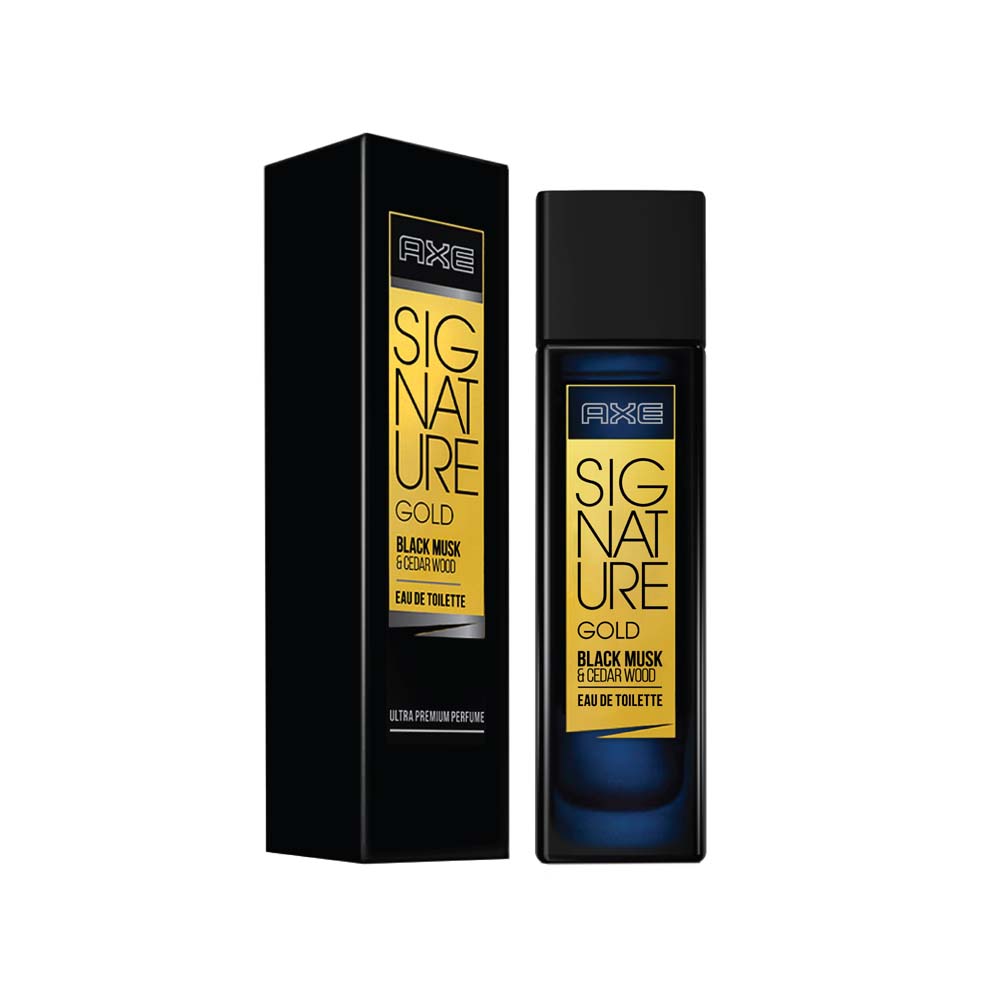 Axe Signature Gold Black Musk & Cedar Wood Perfume for Men, 80 ml, Pack of 1 Axe Signature Gold Black Musk & Cedar Wood Perfume for Men, 80 ml, Pack of 1