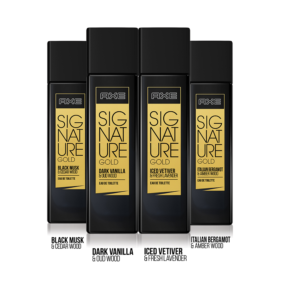 Axe Signature Gold Black Musk & Cedar Wood Perfume for Men, 80 ml, Pack of 1 Axe Signature Gold Black Musk & Cedar Wood Perfume for Men, 80 ml, Pack of 1