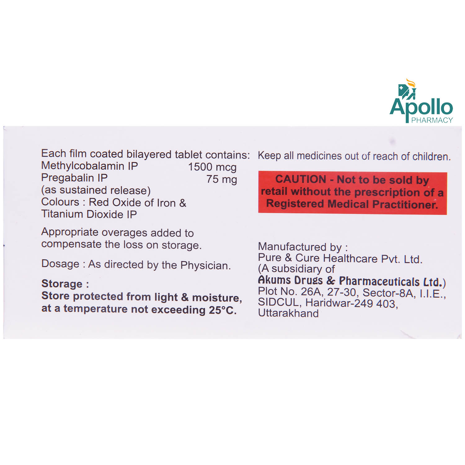 Axinerve P Tablet 10's, Pack of 10 TabletS Axinerve P Tablet 10's, Pack of 10 TabletS