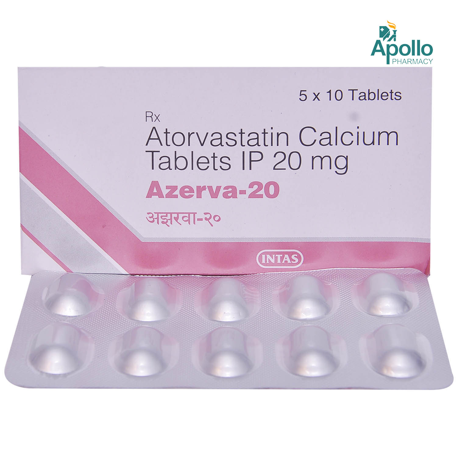 Azerva 20 Tablet 10's, Pack of 10 TABLETS Azerva 20 Tablet 10's, Pack of 10 TABLETS