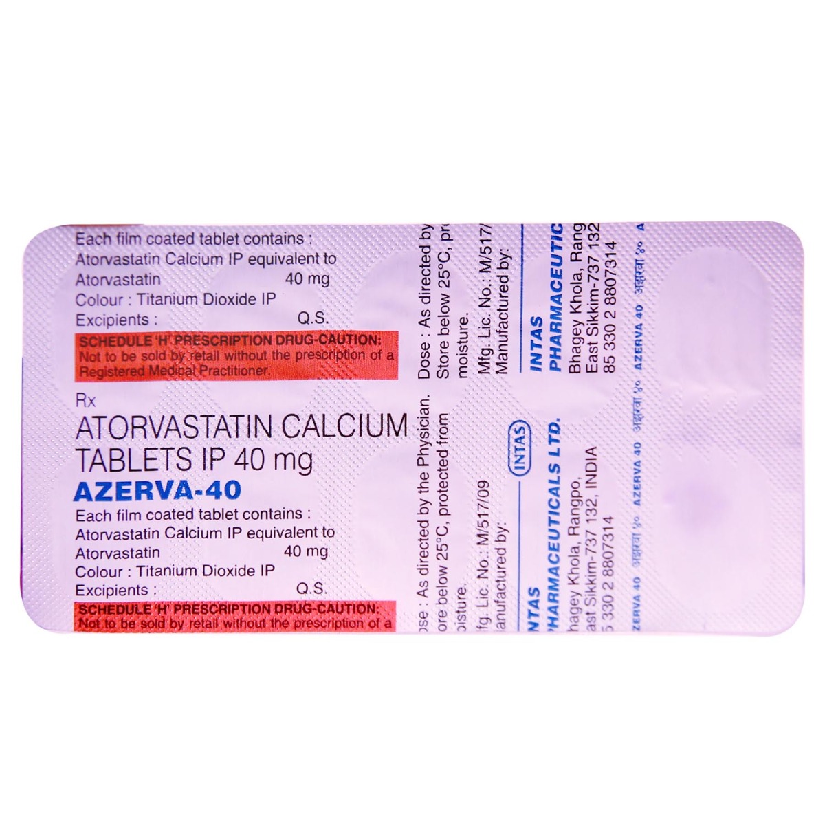 Azerva 40 Tablet 10's, Pack of 10 TABLETS Azerva 40 Tablet 10's, Pack of 10 TABLETS