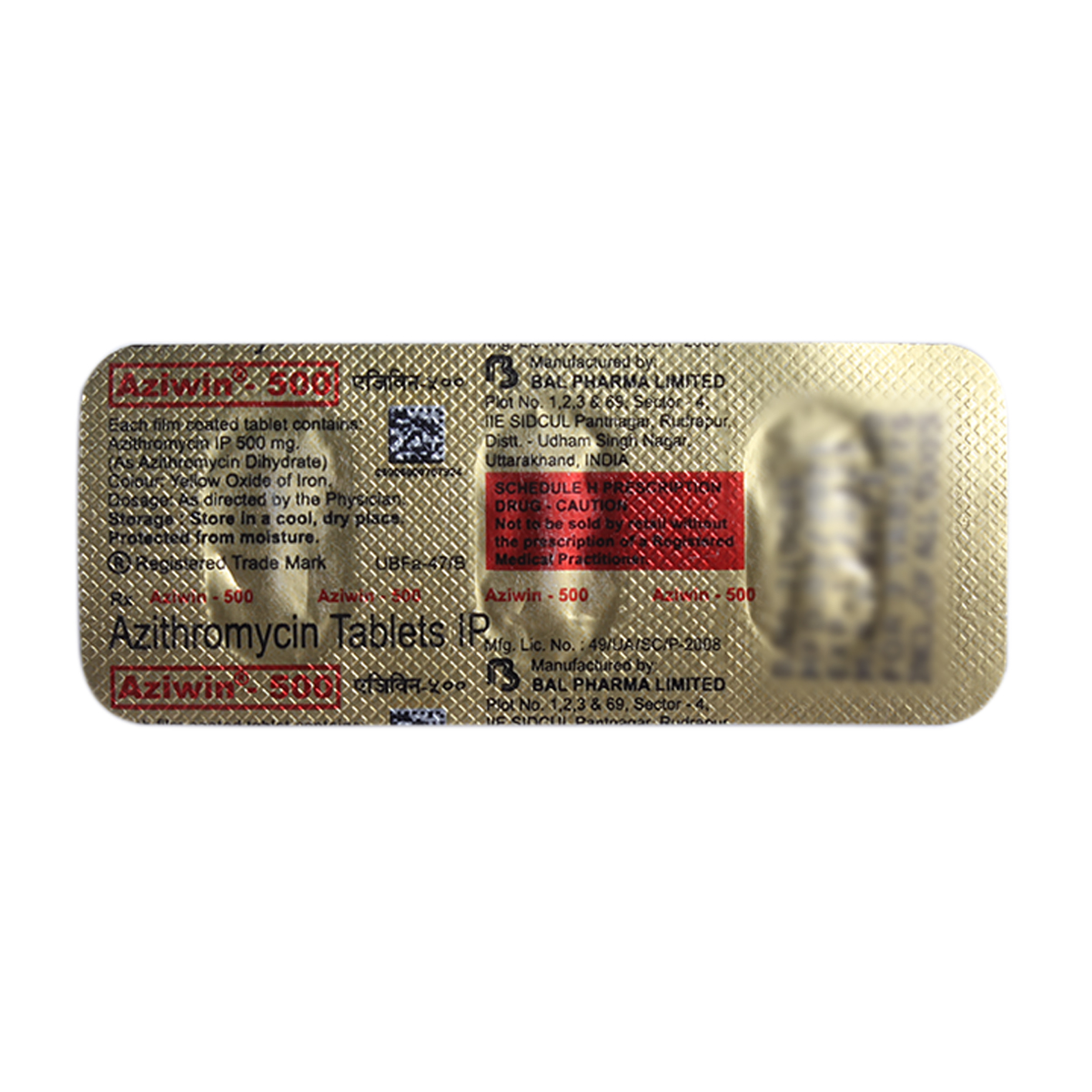 Aziwin 500 mg Tablet 3's, Pack of 3 TabletS Aziwin 500 mg Tablet 3's, Pack of 3 TabletS