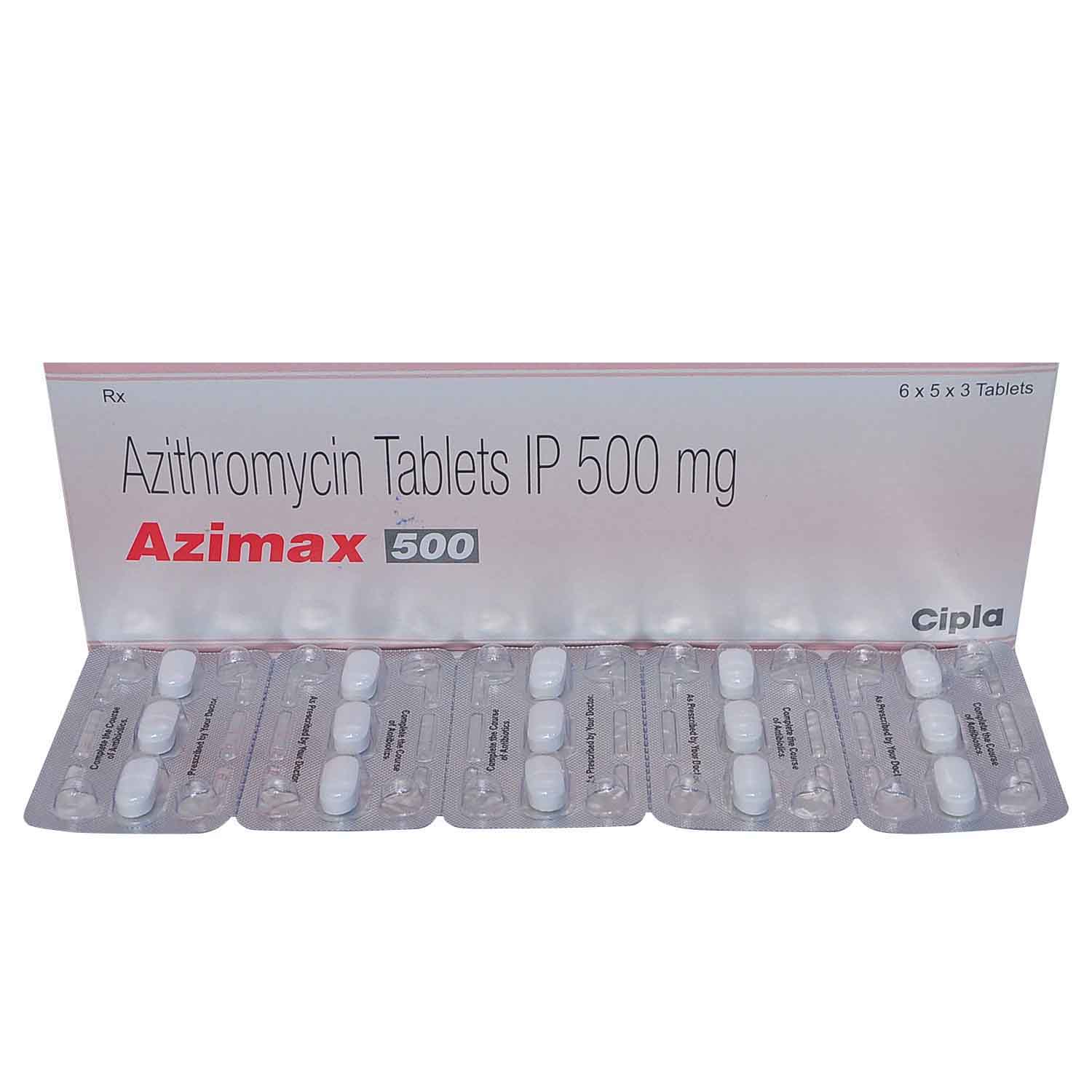 Azimax 500 Tablet 3's, Pack of 3 TABLETS Azimax 500 Tablet 3's, Pack of 3 TABLETS