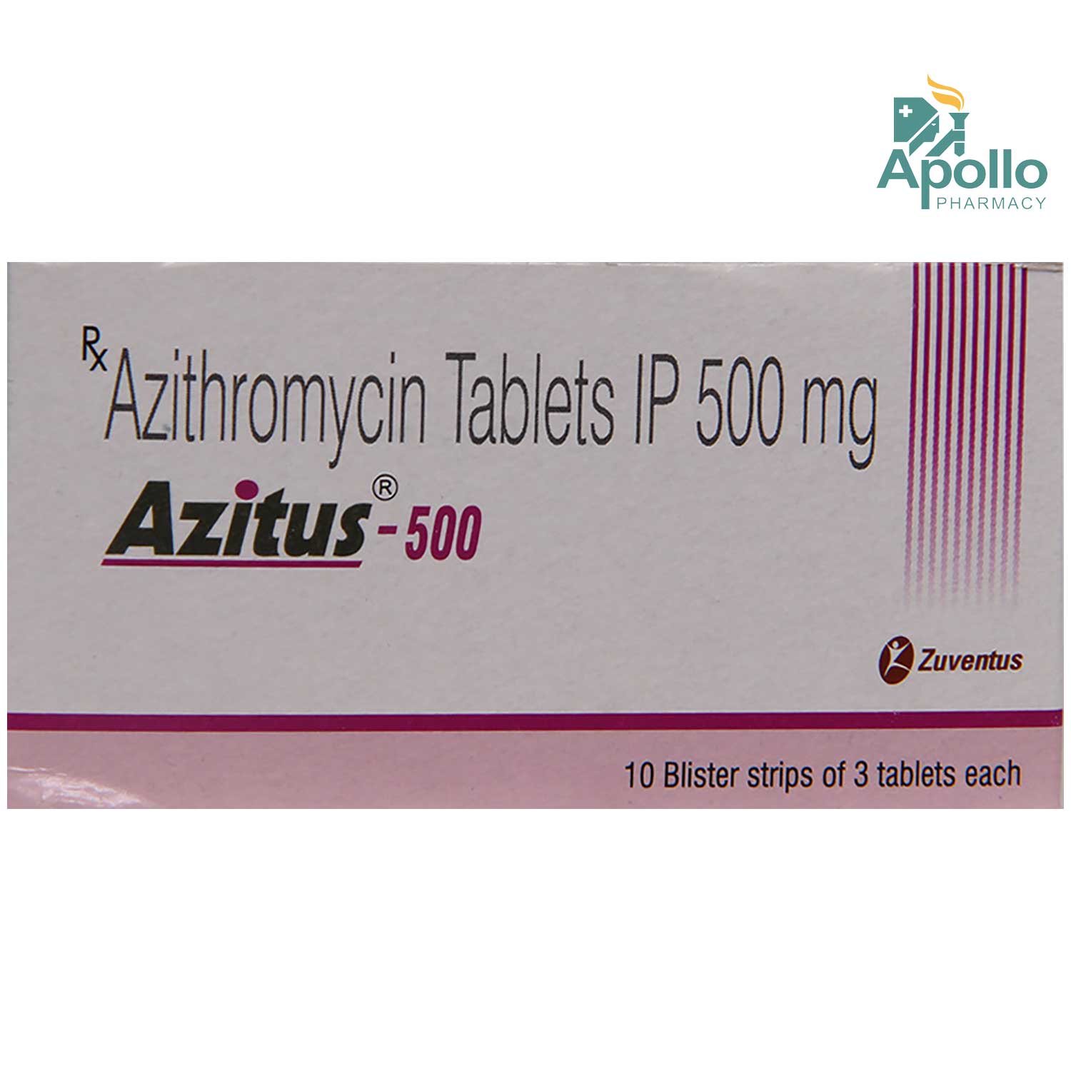 Azitus 500 mg Tablet 3's, Pack of 3 TABLETS Azitus 500 mg Tablet 3's, Pack of 3 TABLETS