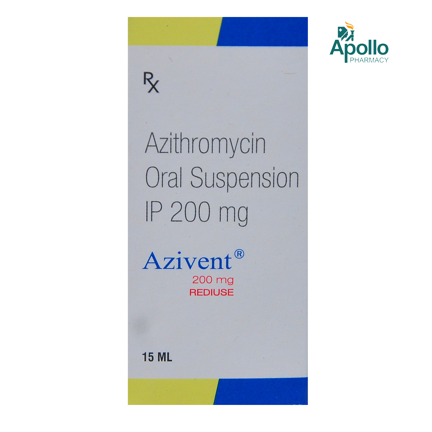 Azivent 200 mg Suspension 15 ml, Pack of 1 Suspension Azivent 200 mg Suspension 15 ml, Pack of 1 Suspension