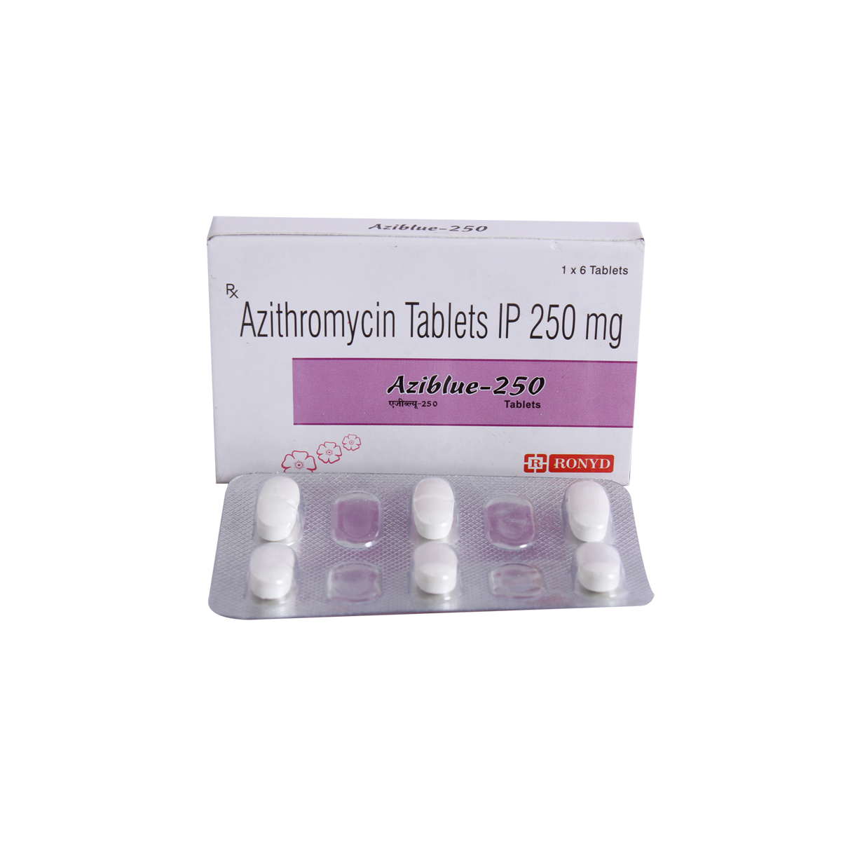 Aziblue-250 mg Tablet 6's, Pack of 6 TabletS Aziblue-250 mg Tablet 6's, Pack of 6 TabletS