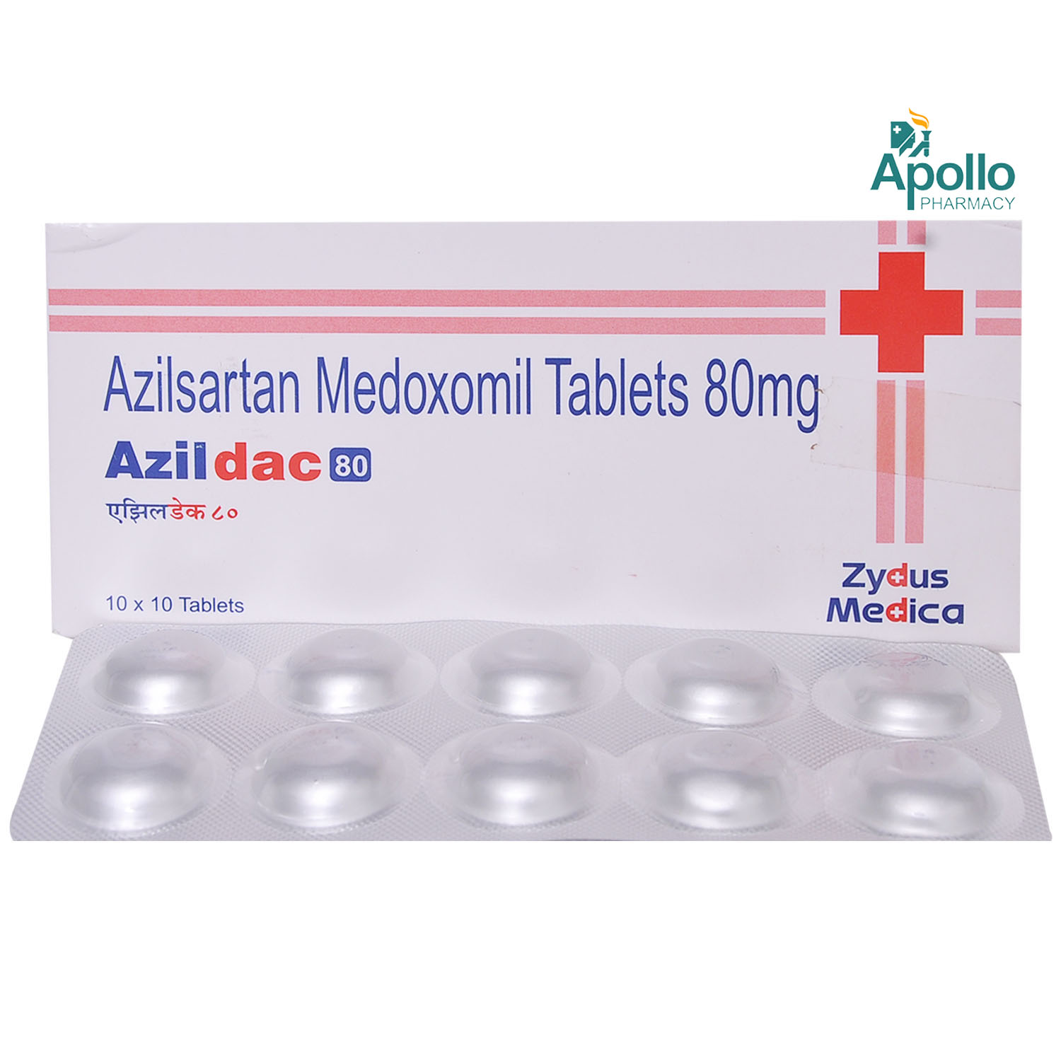 Azildac 80 Tablet 10's, Pack of 10 TabletS Azildac 80 Tablet 10's, Pack of 10 TabletS