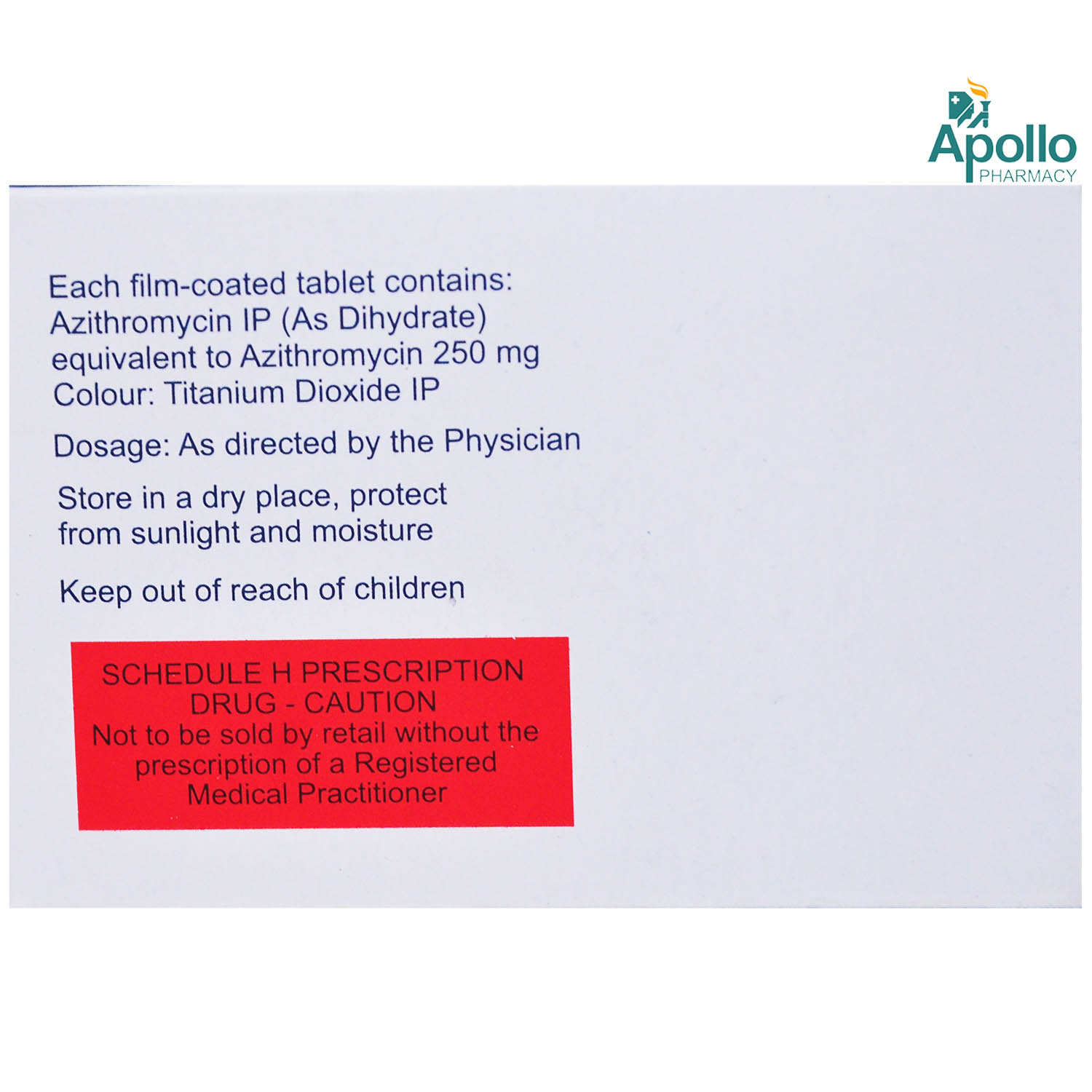 Azibact 250 Tablet 10's, Pack of 10 TABLETS Azibact 250 Tablet 10's, Pack of 10 TABLETS
