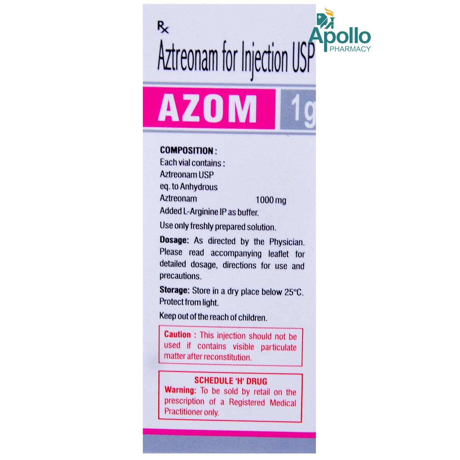 Azom 1 gm Injection 1's, Pack of 1 Injection Azom 1 gm Injection 1's, Pack of 1 Injection