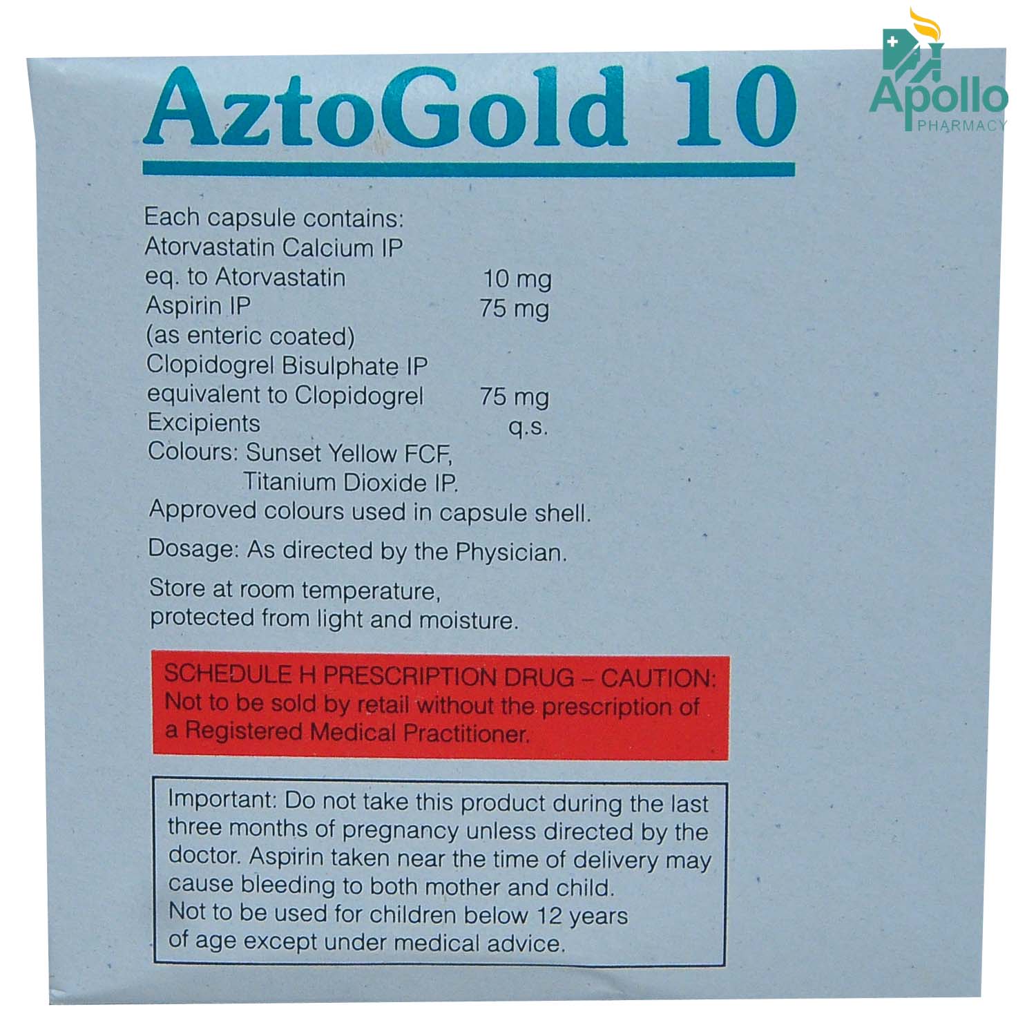 Azto Gold 10 Capsule 10's, Pack of 10 CAPSULES Azto Gold 10 Capsule 10's, Pack of 10 CAPSULES