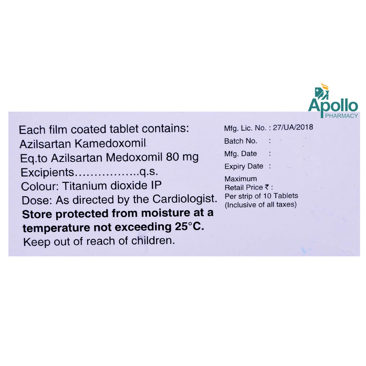 Aztric 80 Tablet 10's, Pack of 10 TABLETS Aztric 80 Tablet 10's, Pack of 10 TABLETS