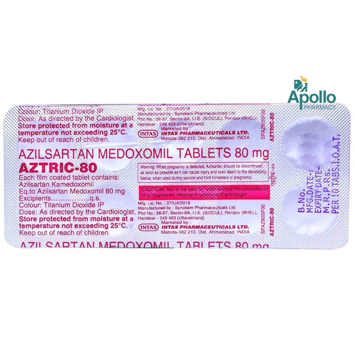 Aztric 80 Tablet 10's, Pack of 10 TABLETS Aztric 80 Tablet 10's, Pack of 10 TABLETS
