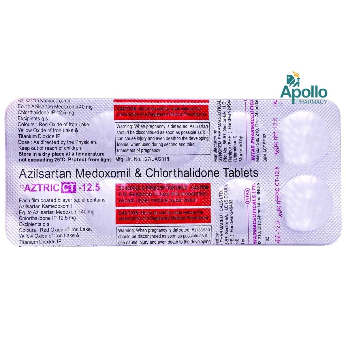 Aztric CT-12.5 Tablet 10's, Pack of 10 TabletS Aztric CT-12.5 Tablet 10's, Pack of 10 TabletS