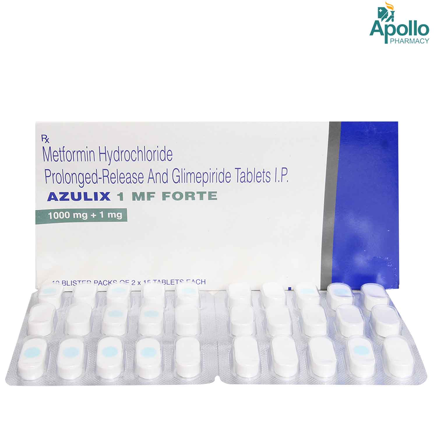 Azulix 1 MF Forte Tablet 15's, Pack of 15 TABLETS Azulix 1 MF Forte Tablet 15's, Pack of 15 TABLETS