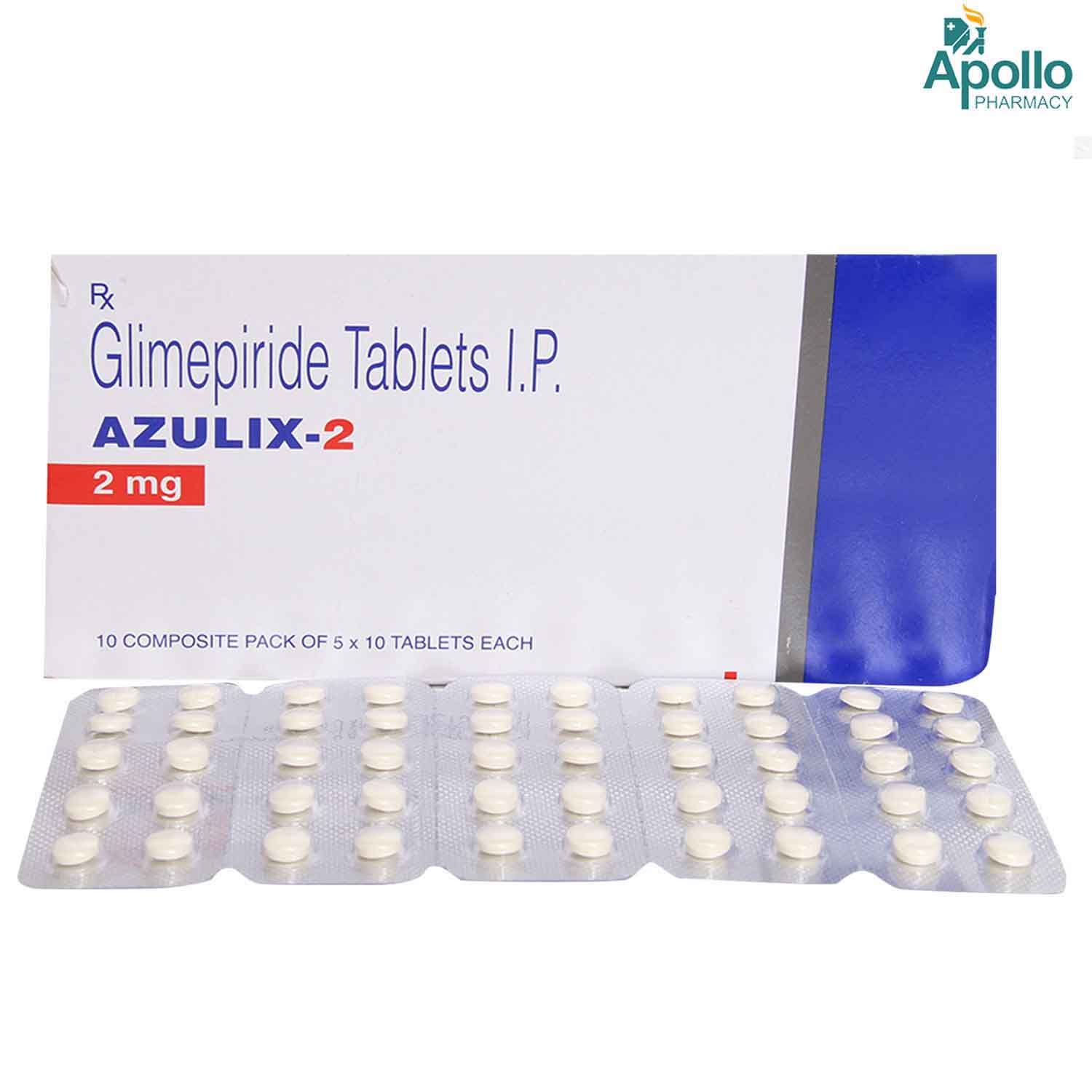 Azulix 2 Tablet 10's, Pack of 10 TABLETS Azulix 2 Tablet 10's, Pack of 10 TABLETS