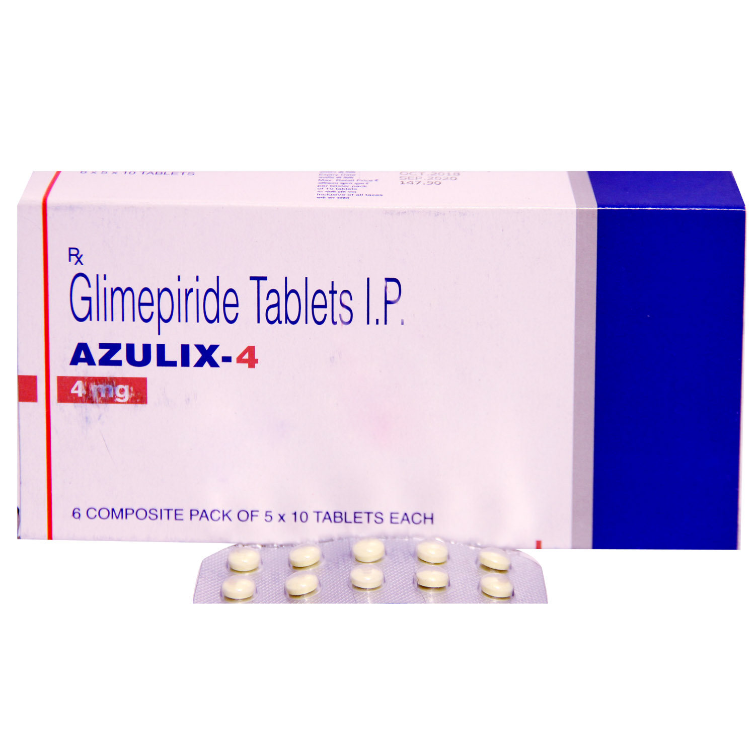 Azulix 4 Tablet 10's, Pack of 10 TABLETS Azulix 4 Tablet 10's, Pack of 10 TABLETS