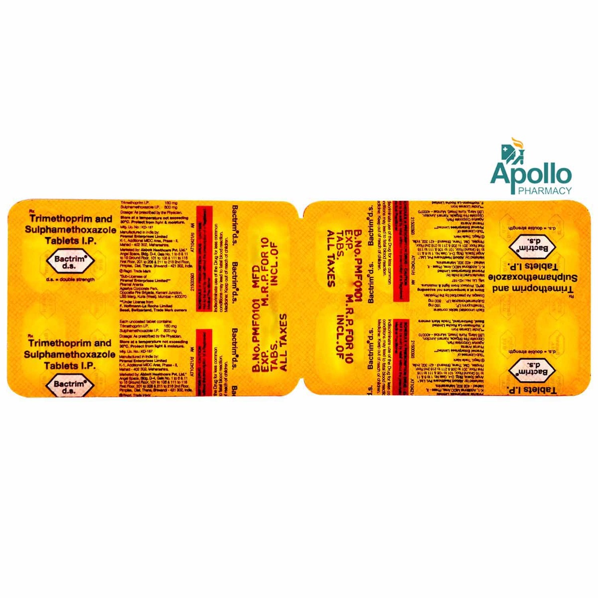 Bactrim DS Tablet 10's, Pack of 10 Bactrim DS Tablet 10's, Pack of 10