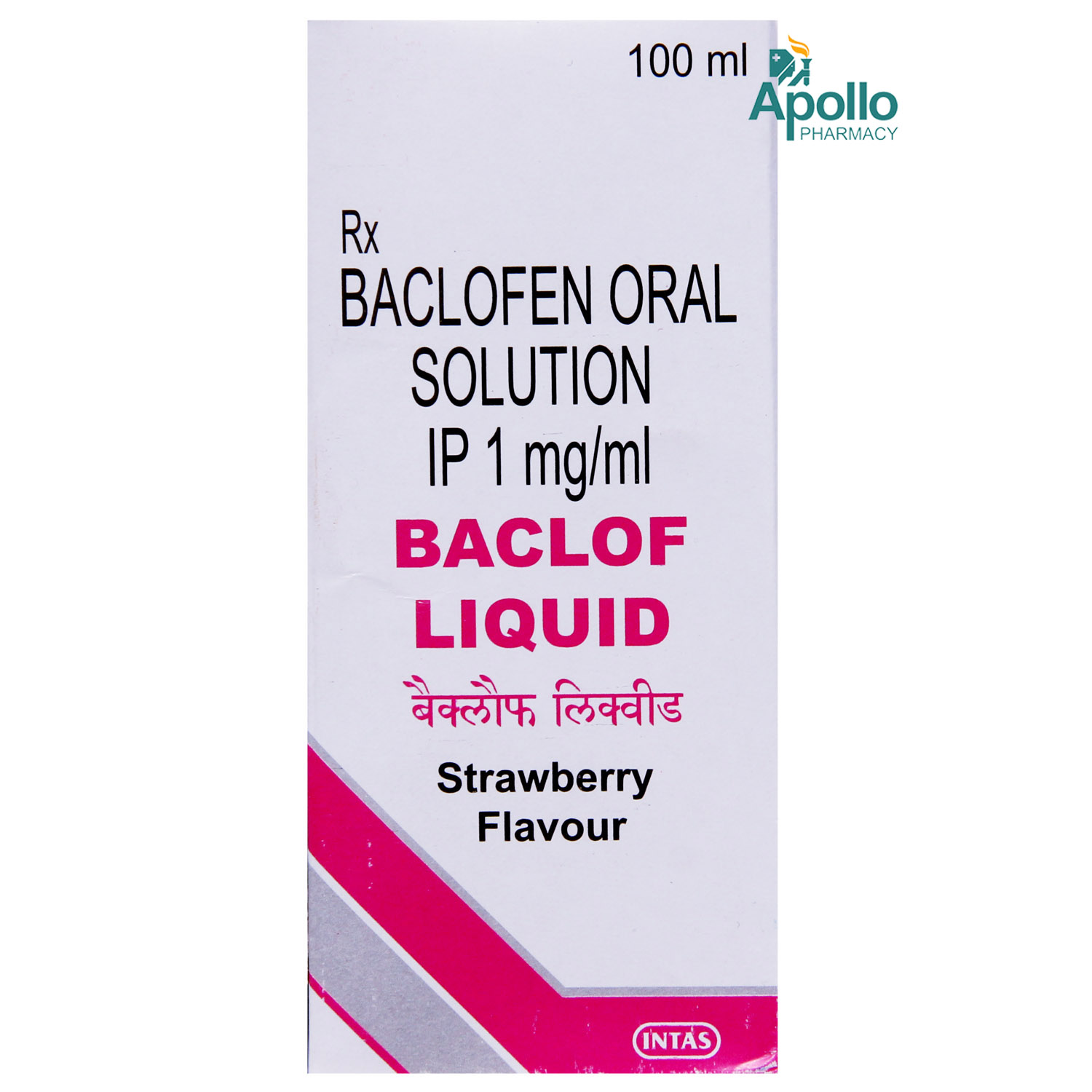 Baclof Strawberry Liquid 100 ml, Pack of 1 Liquid Baclof Strawberry Liquid 100 ml, Pack of 1 Liquid