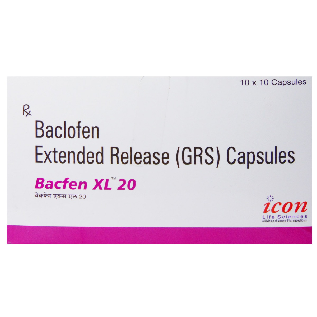 Buy Bacfen XL 20 Tablet 10's Online