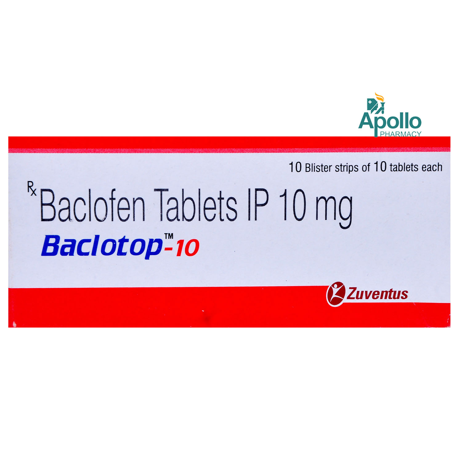 Baclotop-10 Tablet 10's, Pack of 10 TABLETS Baclotop-10 Tablet 10's, Pack of 10 TABLETS