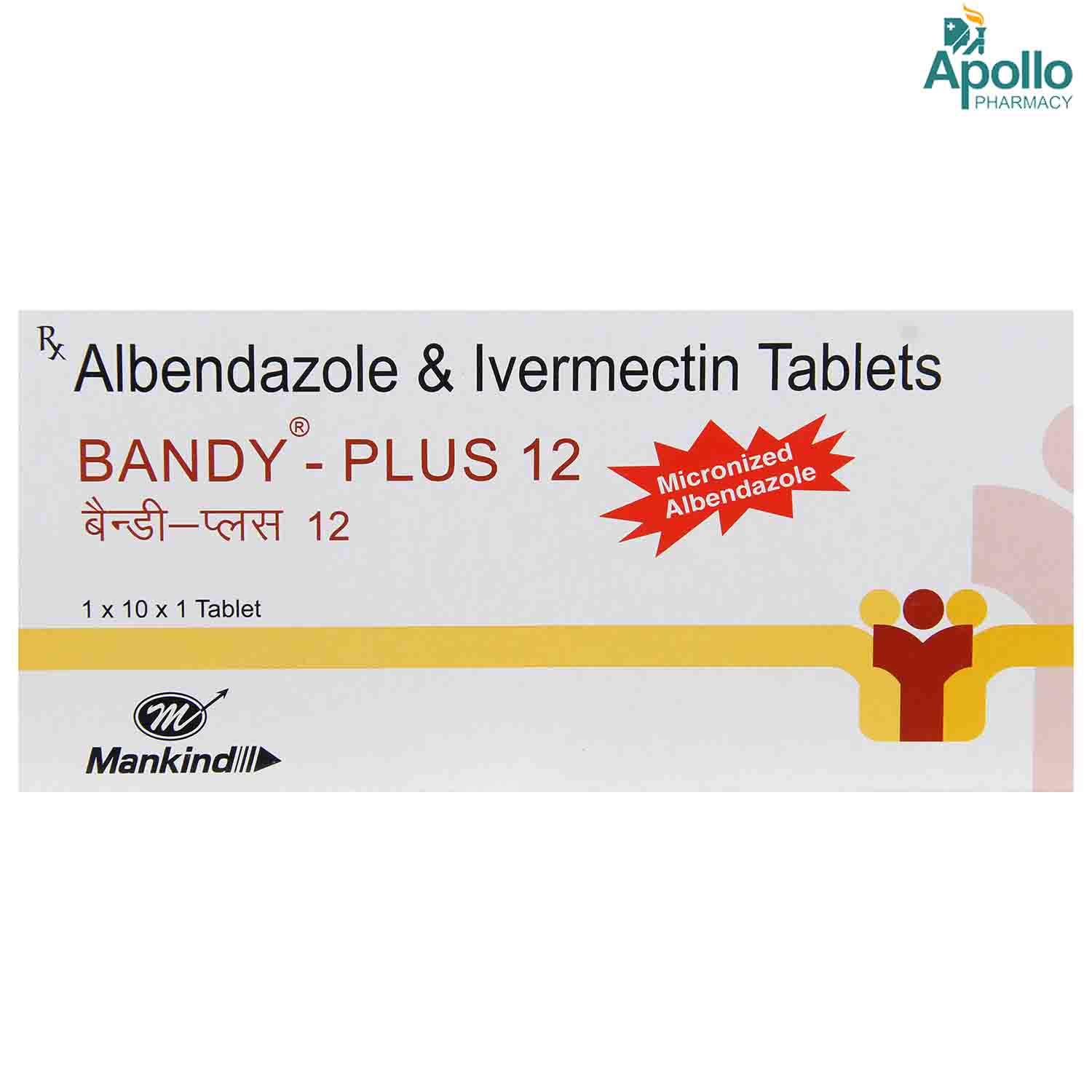 Buy Bandy-Plus 12 Tablet 1's Online