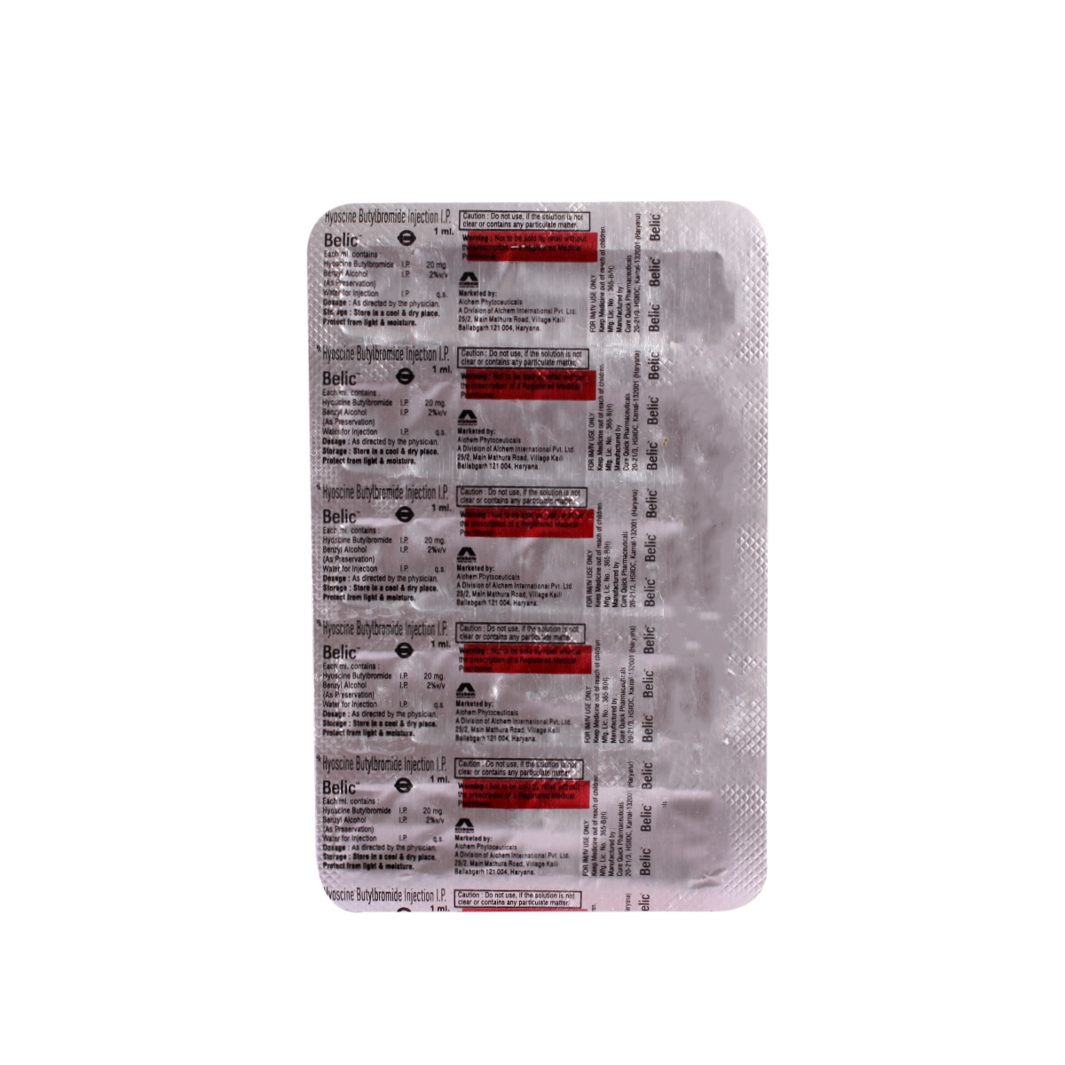 BELIC INJECTION, Pack of 1 INJECTION BELIC INJECTION, Pack of 1 INJECTION