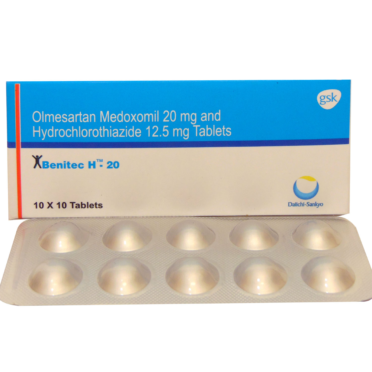 BENITEC H 20MG TABLET, Pack of 10 TABLETS BENITEC H 20MG TABLET, Pack of 10 TABLETS