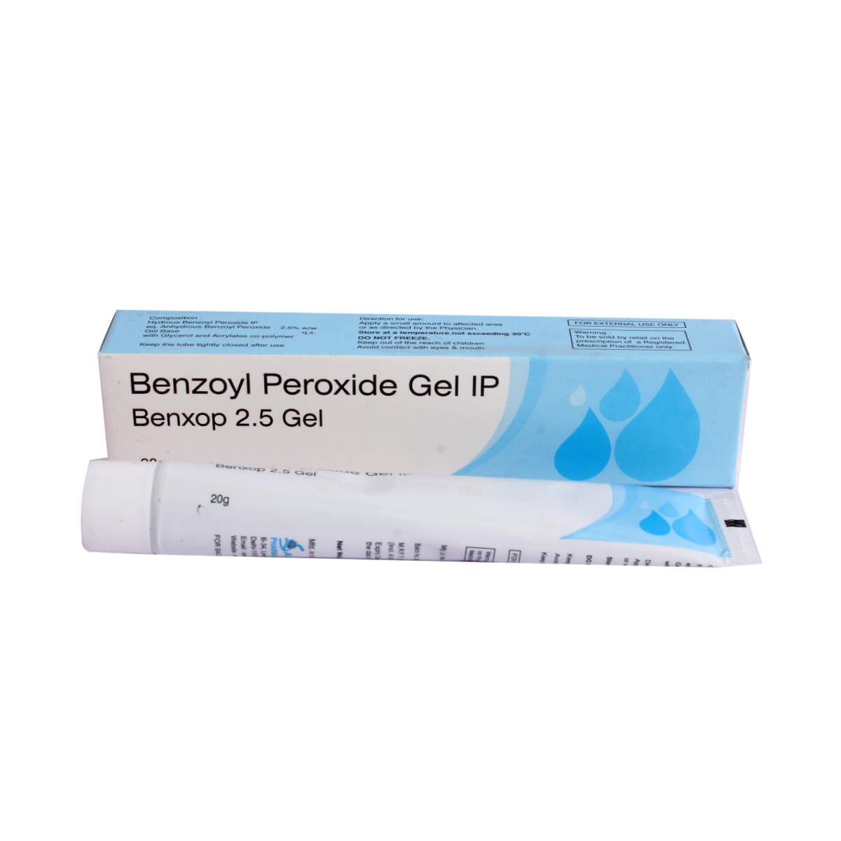 Benxop 2.5 Gel 20 gm, Pack of 1 Gel Benxop 2.5 Gel 20 gm, Pack of 1 Gel