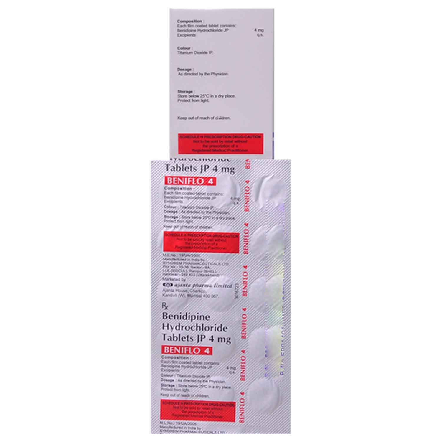 Beniflo 4 mg Tablet 15's, Pack of 15 TABLETS Beniflo 4 mg Tablet 15's, Pack of 15 TABLETS