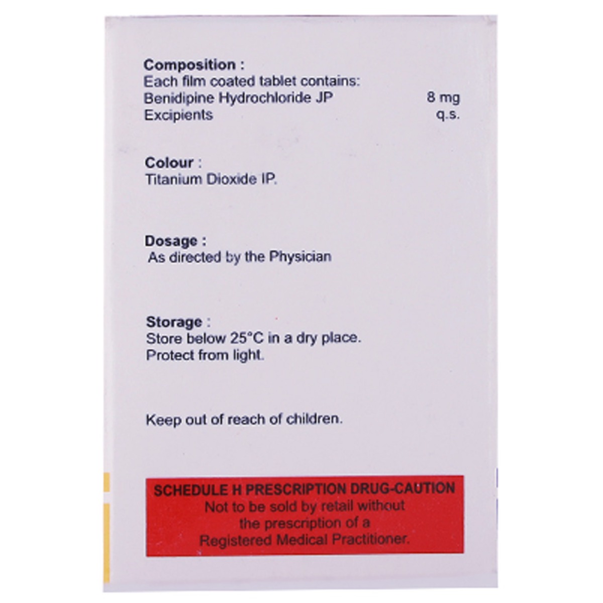 Beniflo 8 mg Tablet 15's, Pack of 15 TABLETS Beniflo 8 mg Tablet 15's, Pack of 15 TABLETS