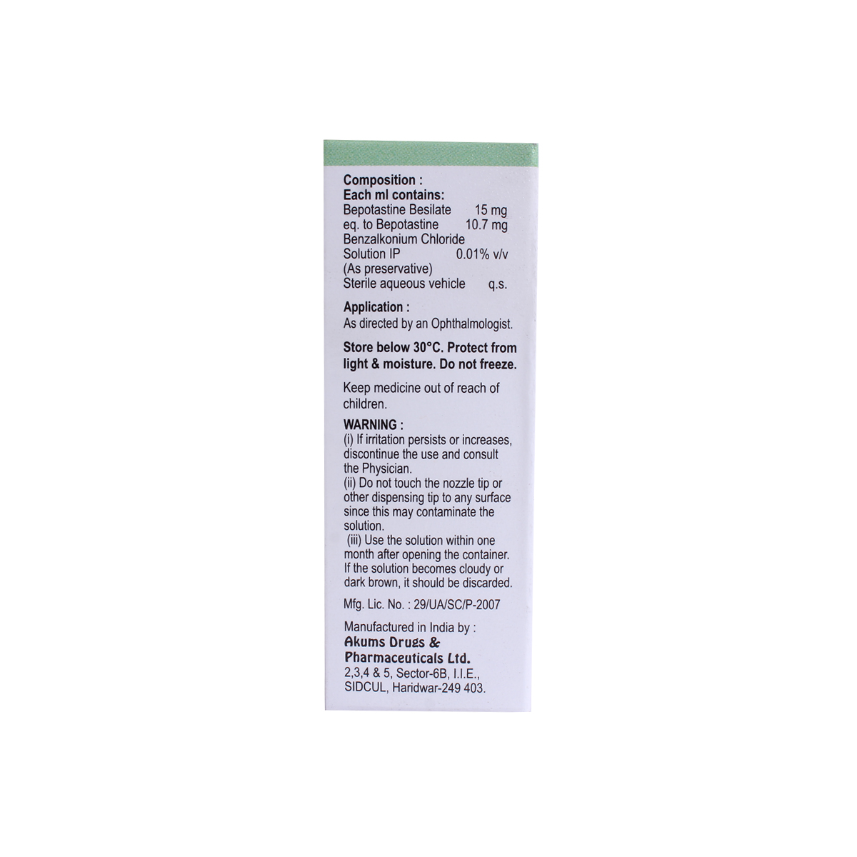 Bepotime Eye Drops 5 ml, Pack of 1 Eye Drops Bepotime Eye Drops 5 ml, Pack of 1 Eye Drops