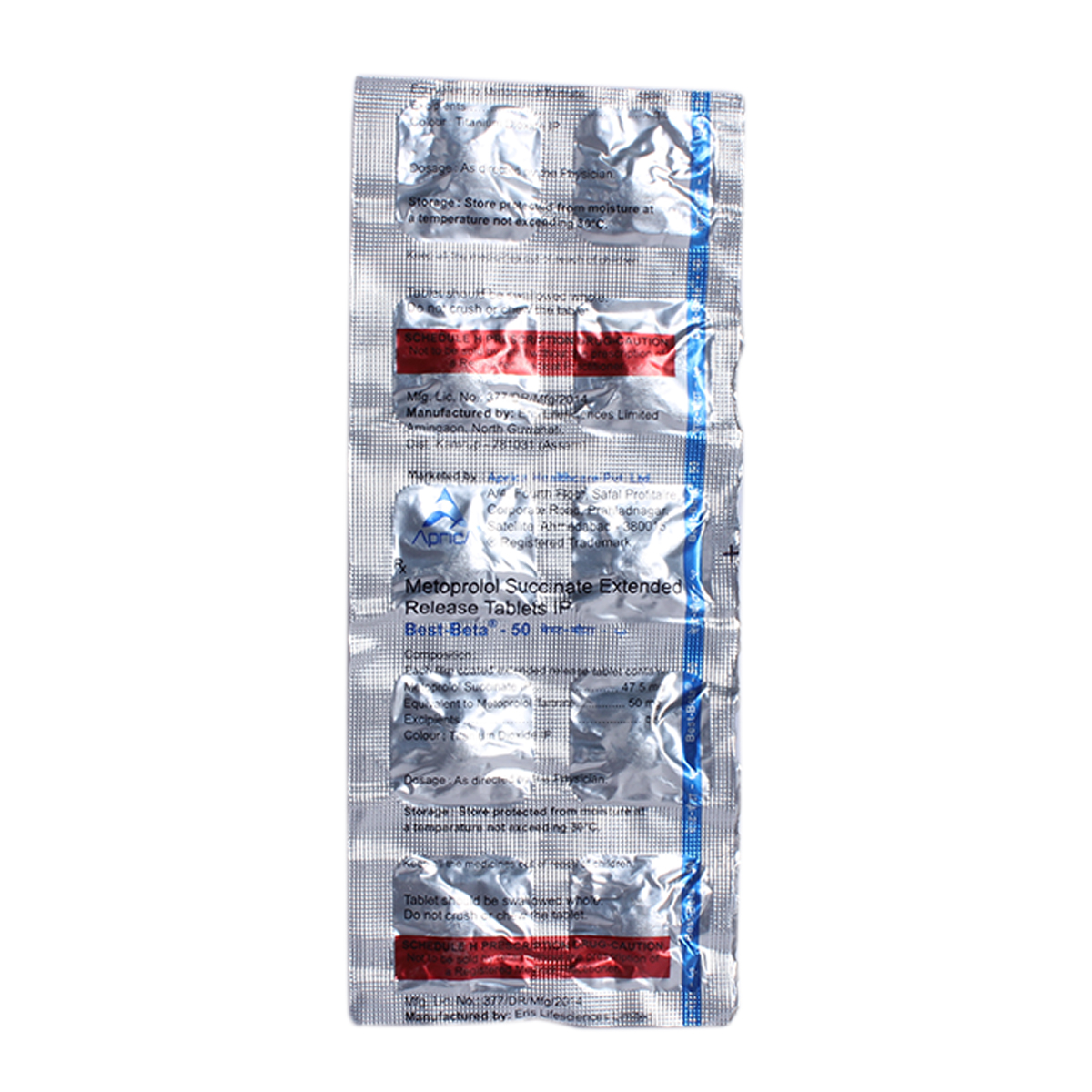 Best Beta 50 Tablet 10's, Pack of 10 TABLETS Best Beta 50 Tablet 10's, Pack of 10 TABLETS