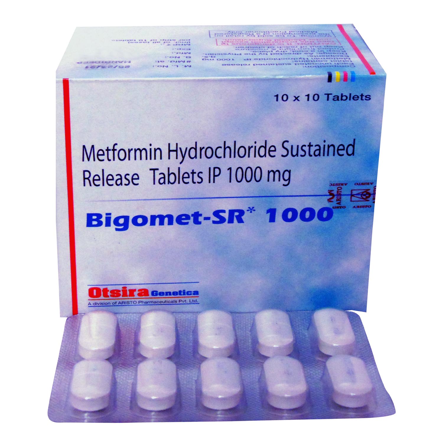 Bigomet SR 1000 Tablet 10's, Pack of 10 TABLETS Bigomet SR 1000 Tablet 10's, Pack of 10 TABLETS