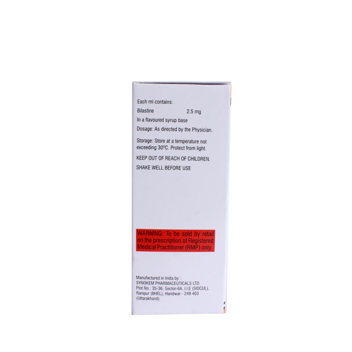 Bilasure Oral Solution 60 ml, Pack of 1 Solution Bilasure Oral Solution 60 ml, Pack of 1 Solution