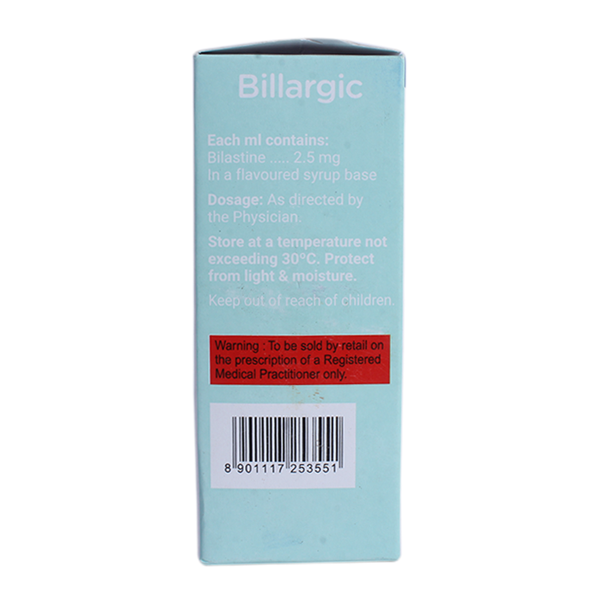 Billargic 2.5mg Strawberry Flav Paed Solution 60ml, Pack of 1 Oral Solution Billargic 2.5mg Strawberry Flav Paed Solution 60ml, Pack of 1 Oral Solution