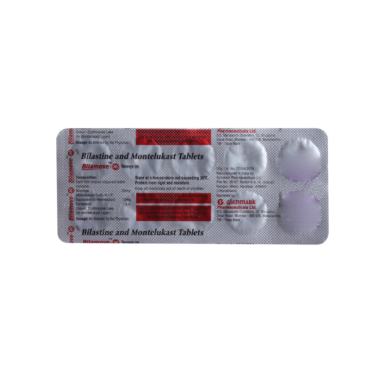 Bilamove-M 20/10 mg Tablet 10's Bilamove-M 20/10 mg Tablet 10's